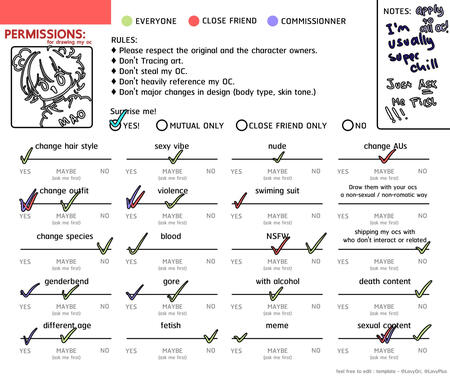 OC Boundaries (Template by LavyOri)